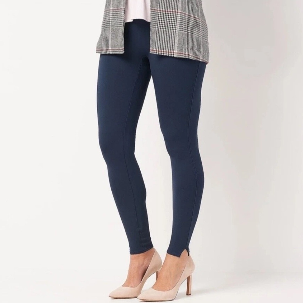 Nwt Spanx Nightfall Navy Seamless High Rise Ankle Leggings |Sz Xl Style 20262r